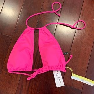 NWT PacSun Hot Pink Bikini Top